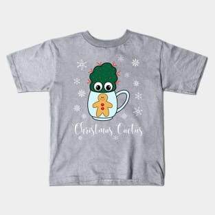 Christmas Cactus - Small Cactus With Red Spikes In Christmas Mug Kids T-Shirt